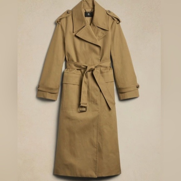 Banana Republic Timeless 100% Cotton Trench Coat – Size M - Picture 2 of 16